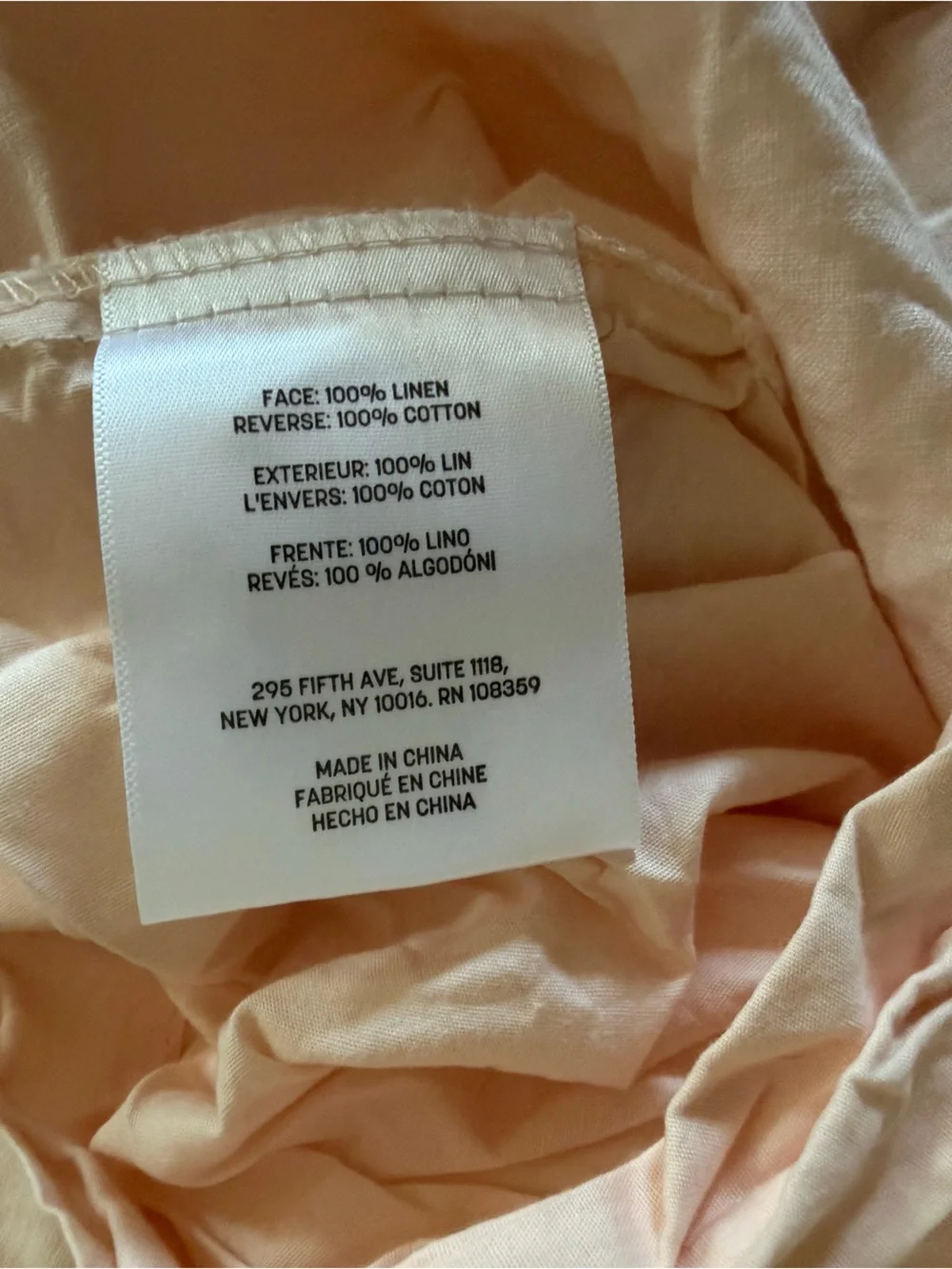 Welhome Relaxed Linen/cotton Queen Duvet Cover Set Blush Pink 3 Piece